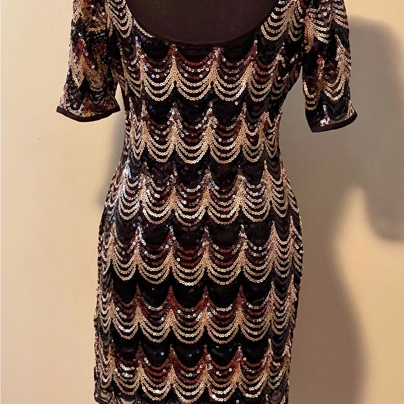 Venus mini black sequin dress - Picture 2 of 3